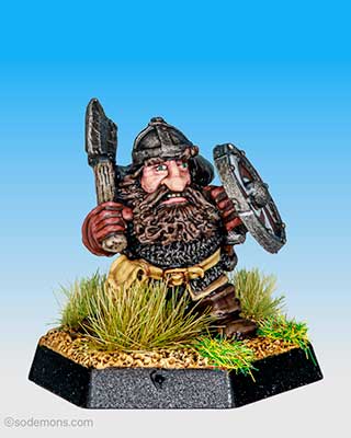 ADD31 Dwarf Fighter with Axe - Low Level