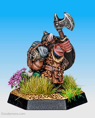 ADD31 Dwarf Fighter with Axe - Mid Level