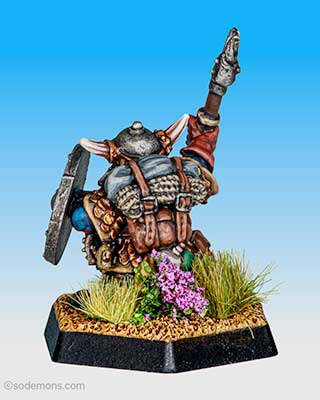 ADD31 Dwarf Fighter with Axe - Mid Level