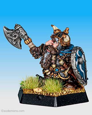 ADD31 Dwarf Fighter with Axe - High Level