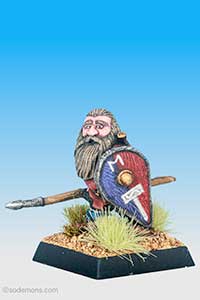 FTD1 Dwarf with Spear and Sword