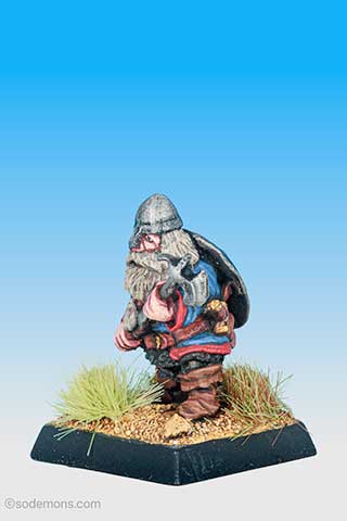 FTD3 Dwarf with Sword and Pole Arm