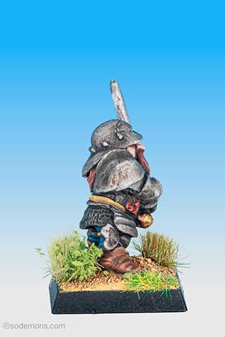 FTD20 Dwarf Champion in Plate Armour with Two Handed Sword