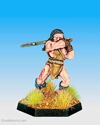 FTF2 Long Haired Barbarian with 2 Handed Sword