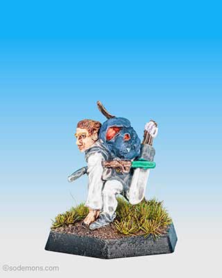 FTF24 Unarmoured Fighter with Sword and Bow