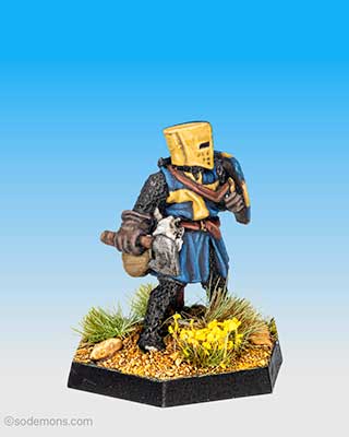 FTF35 Fighter with Axe and Flat Helm