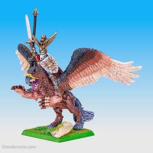 King Louen Leoncoeur on Hippogriff