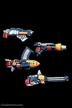 Space Crusade - Marine Weapons