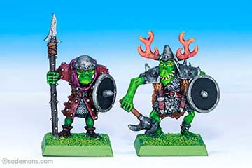 LE11 Giant Orc Chieftain and Bodyguard
