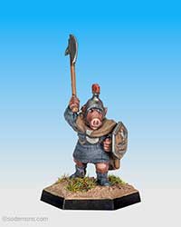 ORC13 Sub-Chieftain with Broad Bladed Axe