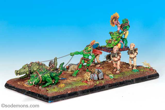 C22 Slann Cold One Warhounds & Handler