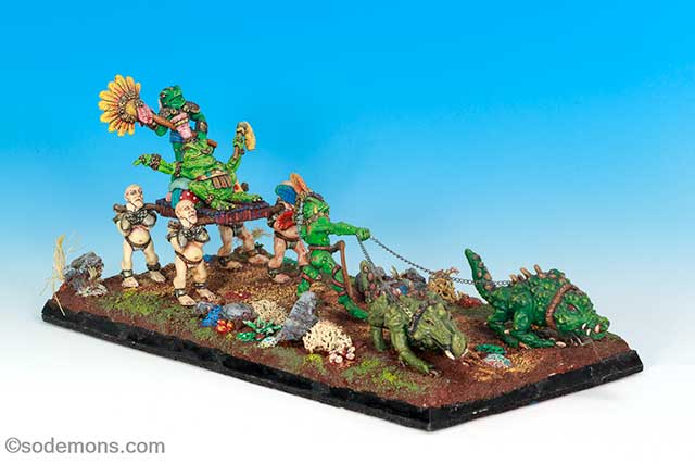 C22 Slann Cold One Warhounds & Handler