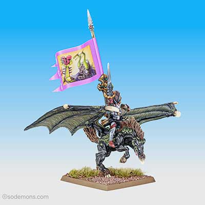 Dark Elf Sorceress on Dark Pegasus 