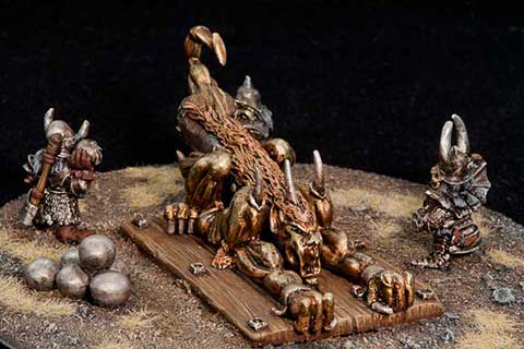 Chaos Dwarf Siege Cannon