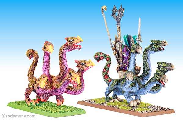 Unreleased Dark Elf Sorceror & Hydra, plus variant legs