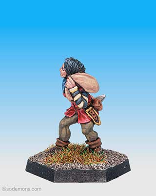FA17 Female Thief with Dagger & Sack