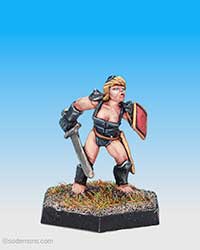 FA19-1 Female Fighter with Breastplate and Sword