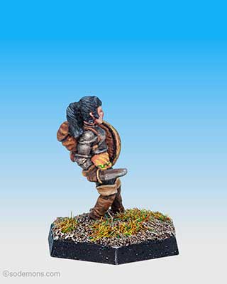 FA19v2 Female Fighter in Breastplate with Sword