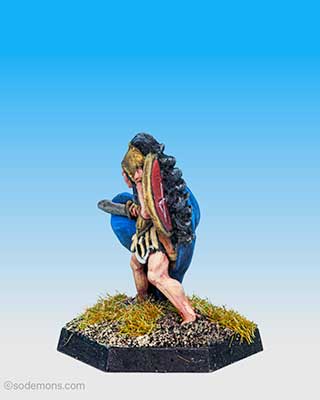 FTF5 Female Warrior with Sword and Cloak