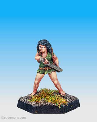 FTF50 Amazon with Sword, Dagger and Pack