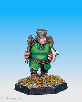 FTF59 Fat Lady Fighter with Mace