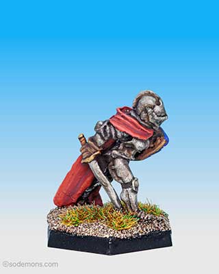 FTF62 Female Fighter in Plate Armour with Closed Helm