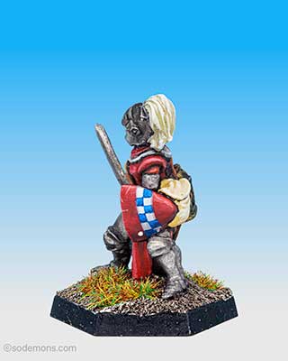 FTF94 Female Paladin with Plumed Helmet