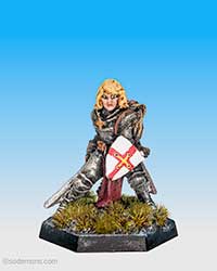 FTF97 Bareheaded Female Paladin with Plate Armour
