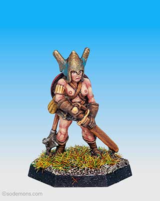 FTF116 Amazon Warrior with Winged Helmet