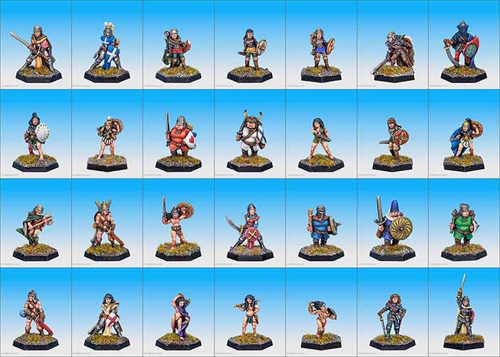 C01 Warrior Maidens - Solid Based