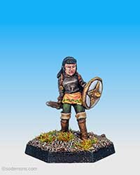 (-25) Female Fighter in Breastplate with Sword (FA19v2) (FTF17)