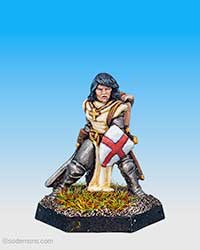 (-44) Bareheaded Female Paladin with Plate Armour (FTF97)