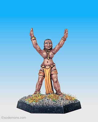 Amazon High Priestess casting Spell (C03C1-3)