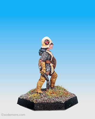 Armoured Female Cleric with Shield  (C03C1-8)