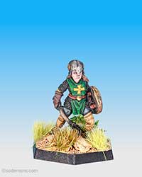Armoured Female Cleric with Shield (C03C1-8)